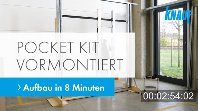 Knauf Pocket Kit vormontiert - Aufbau in 8 Minuten!